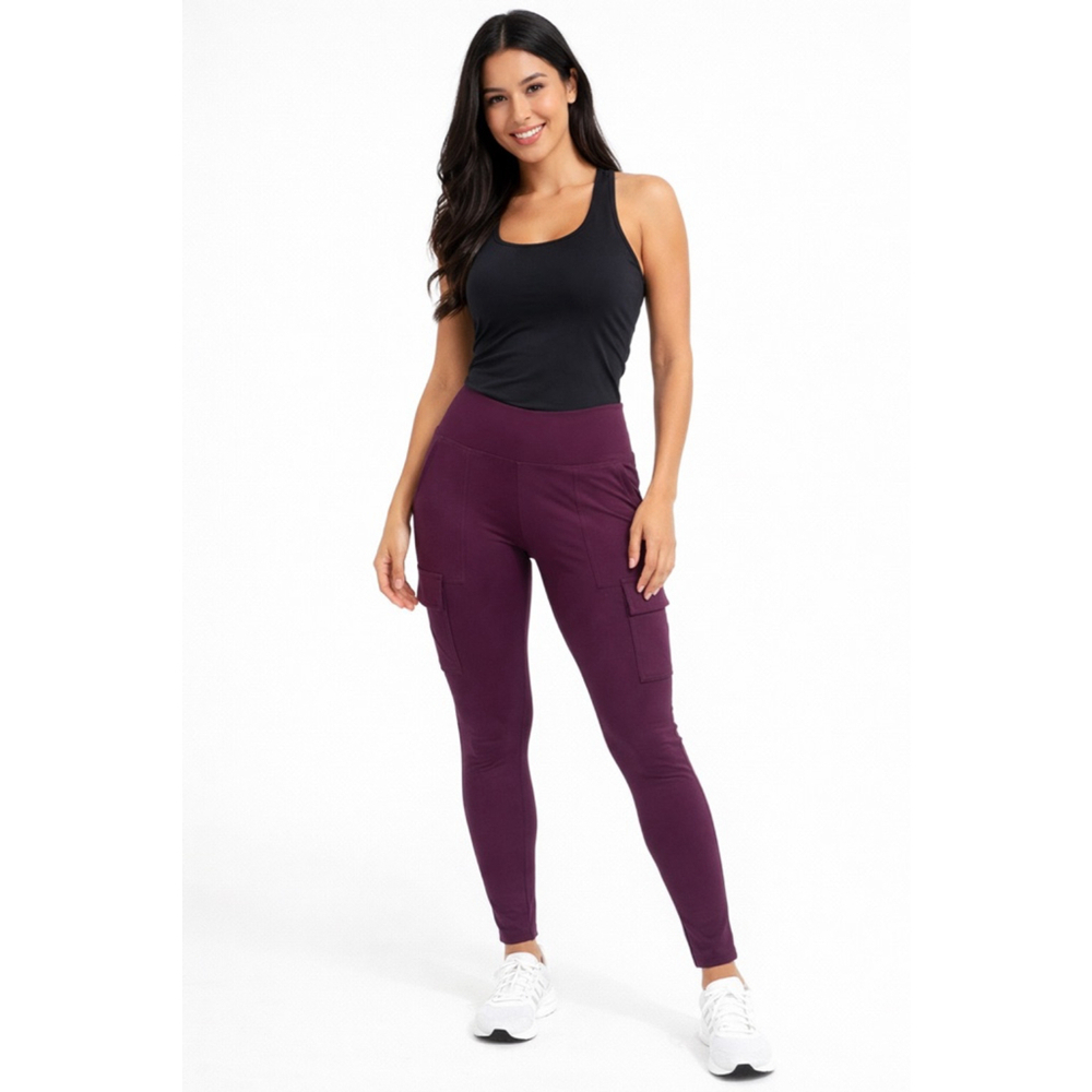 Women's Hurley Purple Cargo Leggings Size M